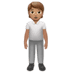 🧍🏽 person standing: medium skin tone display on Apple